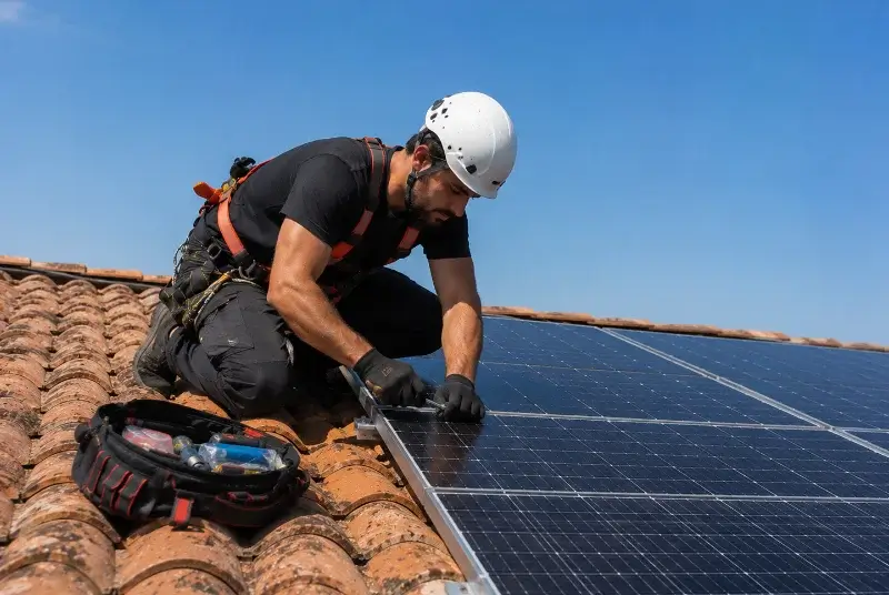 Maintenance et monitoring de panneaux solaires à Chabanière