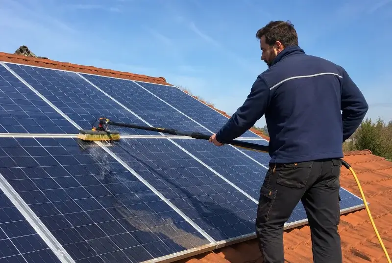 Nettoyage et entretien de panneaux solaires à Chabanière