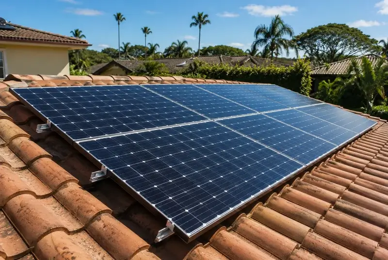 Installation de panneaux solaires à Chabanière